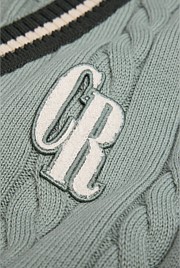 Organically Grown Cotton Varsity Cardigan