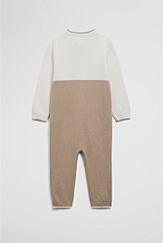 Organically Grown Cotton Logo Knit Jumpsuit