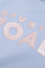 Organically Grown Cotton Sequin Logo T-Shirt