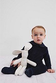 Organically Grown Cotton Rib Stripe Bunny