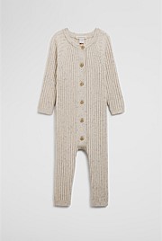 Button Knit Jumpsuit