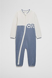 Organically Grown Cotton Logo Knit Jumpsuit