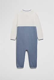 Organically Grown Cotton Logo Knit Jumpsuit