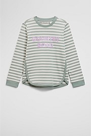 Organically Grown Cotton Long Sleeve Logo T-Shirt