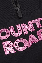 Australian Cotton Blend Sequin Half Zip Sweat