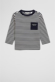 Organically Grown Cotton Long Sleeve Pocket T-Shirt