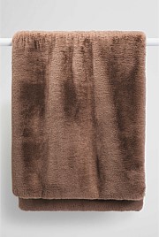 Hailey Recycled Polyester Blend Fur Throw
