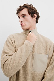 Recycled Polyester Half Zip Sweat