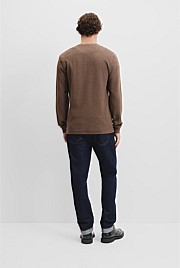 Australian Cotton Waffle Henley
