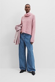 Funnel Neck Lofty Knit