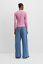 Wide Rib Long Sleeve T-Shirt