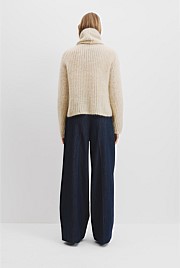 Funnel Neck Lofty Knit