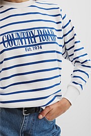 Verified Australian Cotton Stripe Heritage Sweat