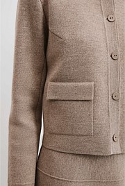 Compact Wool Knit Jacket