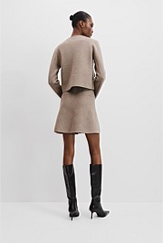 Compact Wool Knit Jacket