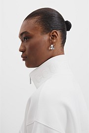 Australian Cotton Logo Neck Zip Sweat