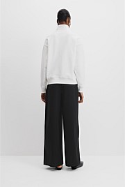 Australian Cotton Logo Neck Zip Sweat