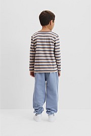 Organically Grown Cotton Long Sleeve Circle Logo T-Shirt