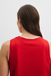 Australian Cotton Contrast Detail Tank