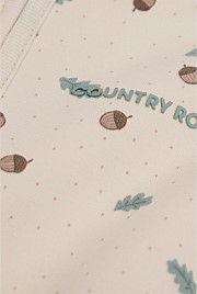 Organically Grown Cotton Acorn Print Jumpsuit