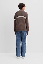 Teen Australian Cotton Half Zip Knit
