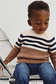 Contrast Stripe Knit
