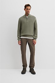 Australian Cotton Half Zip Knit