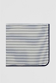 Organically Grown Cotton Stripe Rib Blanket