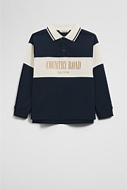 Organically Grown Cotton Logo Rugby Top