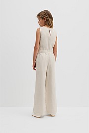 Organically Grown Linen Linen Pull On Pant