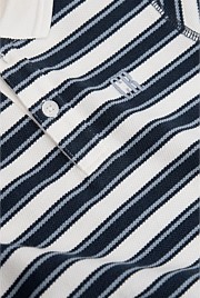 Organically Grown Cotton Stripe Polo Bodysuit