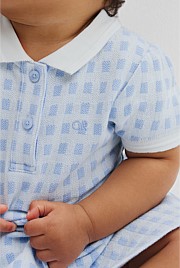 Organically Grown Cotton Polo Romper Dress