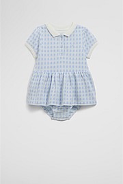 Organically Grown Cotton Polo Romper Dress