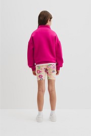 Australian Cotton Blend Sequin Half Zip Sweat