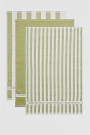 CR Stripe Verified Australian Cotton Tea Towel Pack of 3