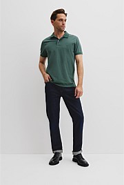Australian Cotton Jacquard Polo