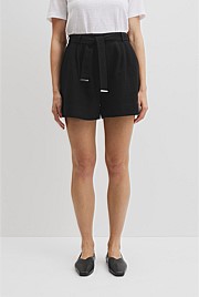 Organically Grown Linen Tuck Front Short
