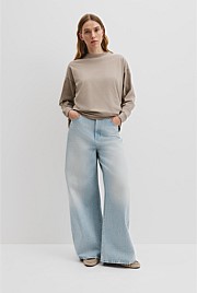 Australian Cotton Long Sleeve Relaxed T-Shirt