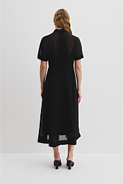 Panelled Detail Midi Dress