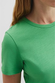 Australian Good Earth Cotton Slub Short Sleeve T-Shirt