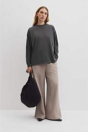 Australian Cotton Long Sleeve Relaxed T-Shirt