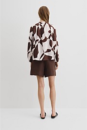Organically Grown Linen Blouson Blouse