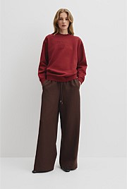 Australian Good Earth Cotton Monogram Sweat
