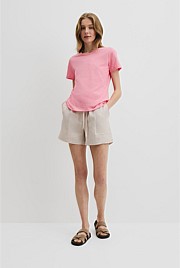 Australian Good Earth Cotton Slub Short Sleeve T-Shirt