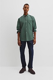 Regular Fit Australian Good Earth Cotton Oxford Shirt