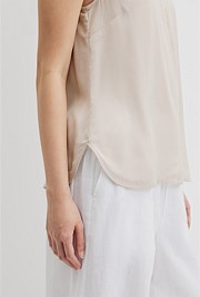 Cupro Scoop Neck Tank