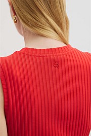High Neck Rib Tank