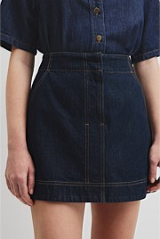 Denim Mini Skirt