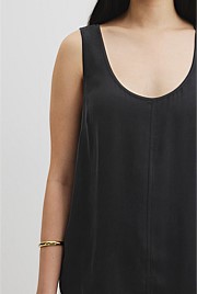 Cupro Scoop Neck Tank