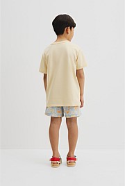Organically Grown Cotton Boucle Logo T-Shirt